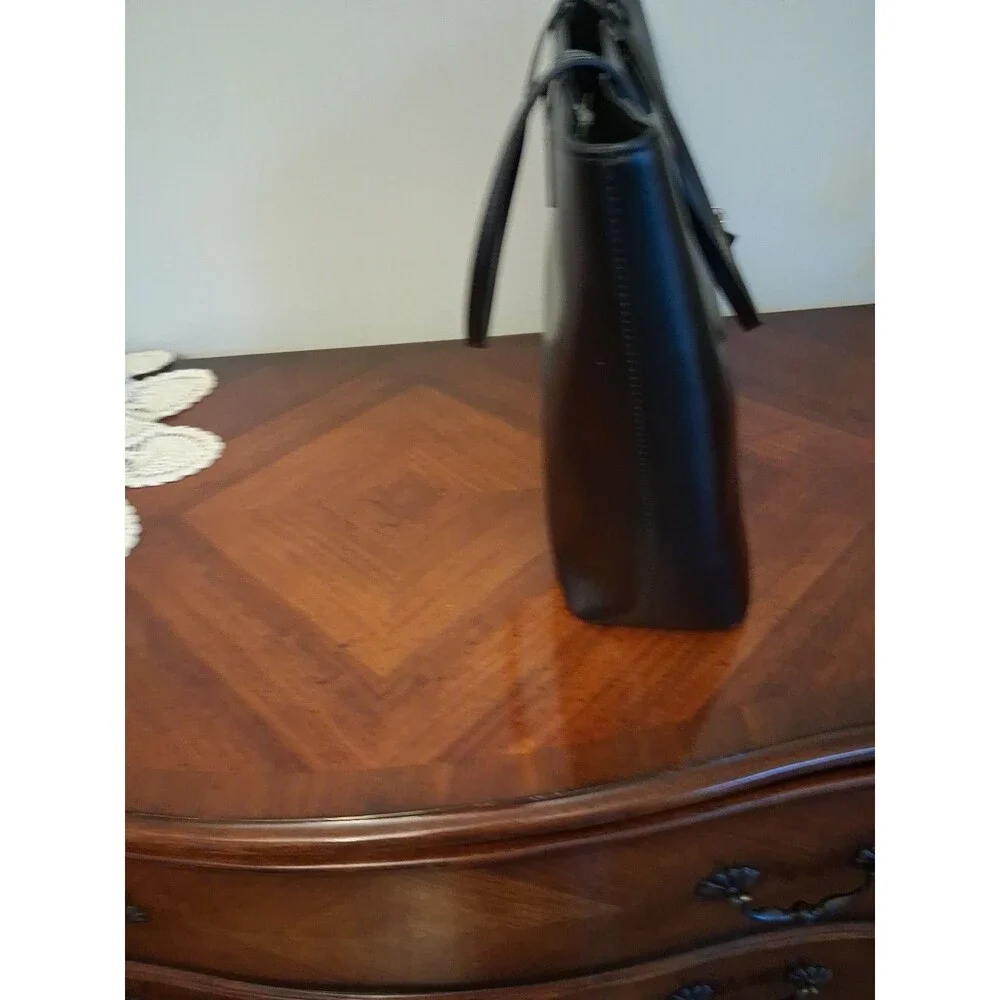 Kate Spade Kearny Street Grecia Leather Tote Black With Moon And Star Charm NWT